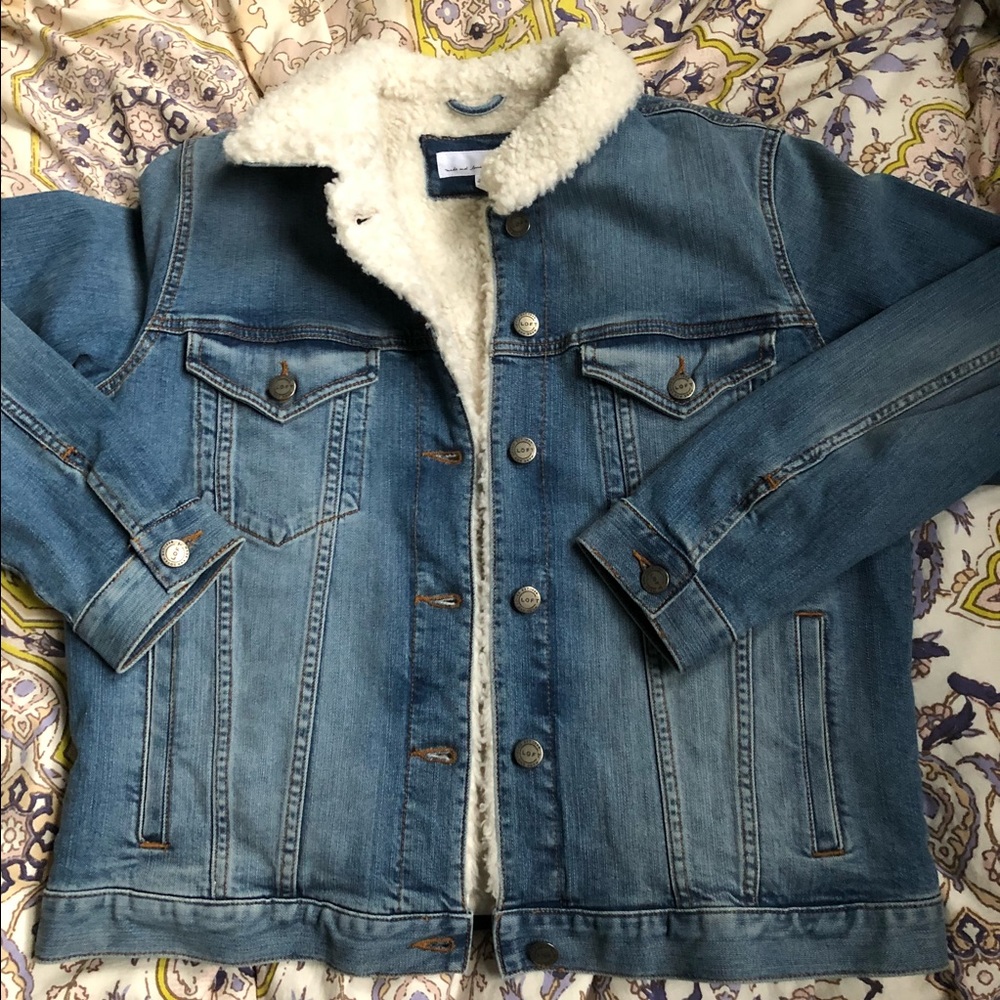 Brand New Ann Taylor Sherpa Jean Jacket